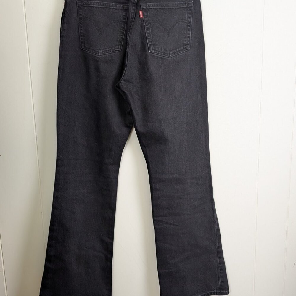 Levi's Black Boot Cut Jeans High-Waisted Sleek - Picture 8 of 9